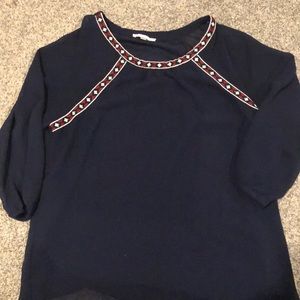 Navy Blouse